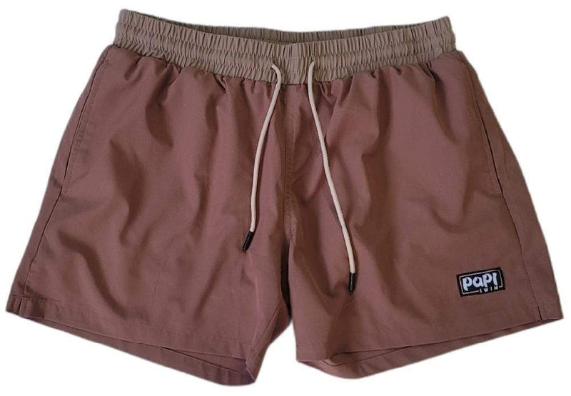 PAPI MEN TRUNKS 5.5" & 7.5" STRETCH- BROWN