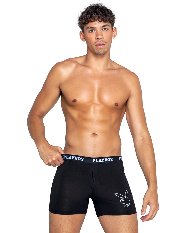 Playboy Mens Tuxedo Modal Classic Boxer Briefs