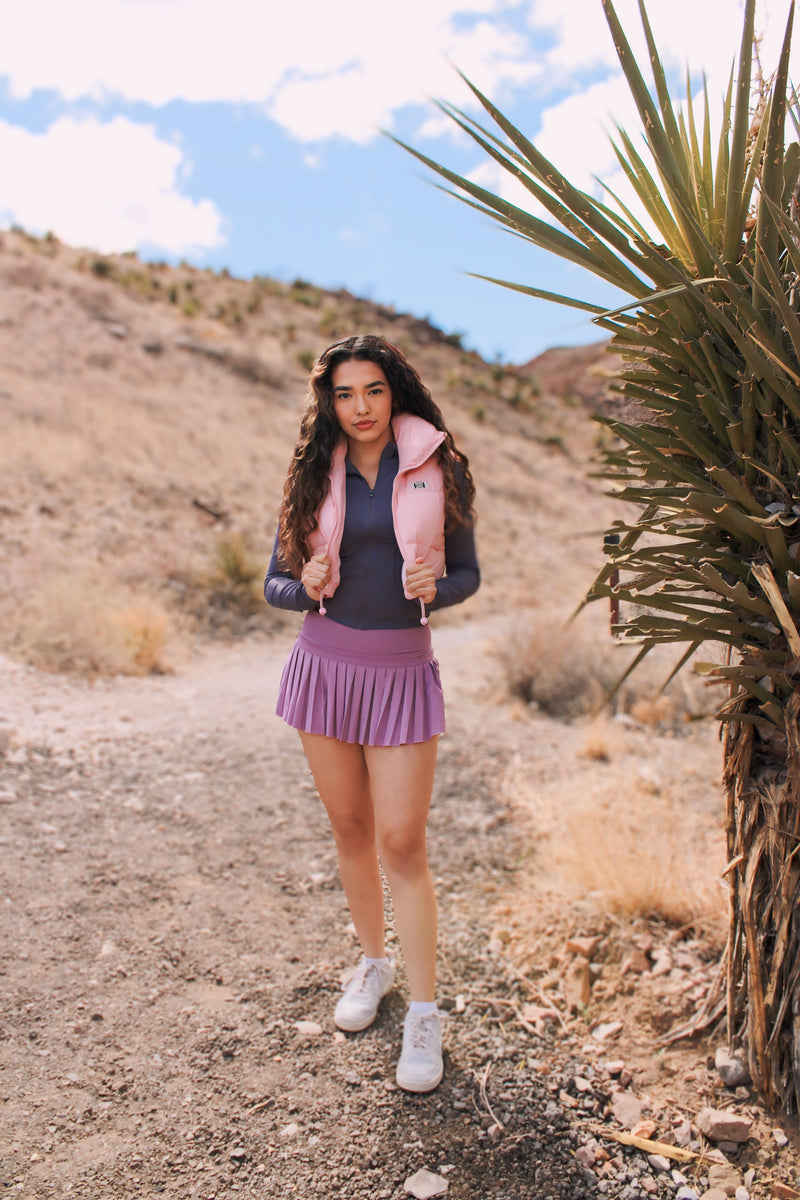 Tropic Tennis Skirt- Purple