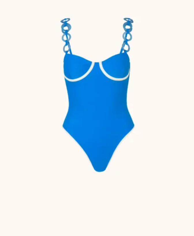 Vintage Babe One Piece- Blue