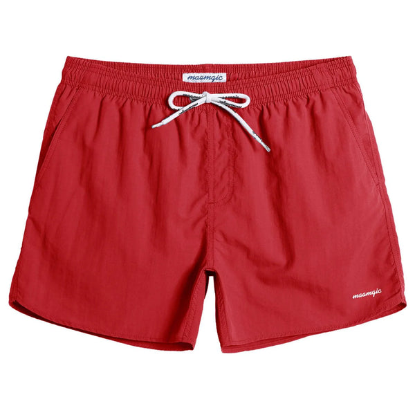 4.5 Inch Short Swim Trunks Slim Fit - Bright Red