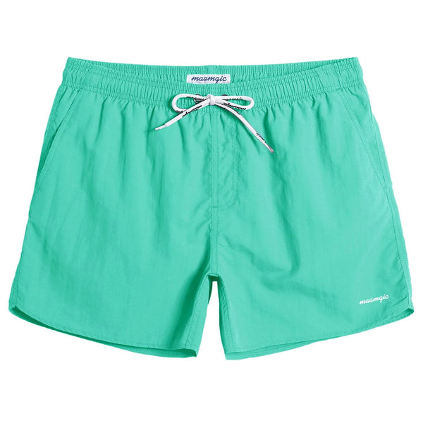 4.5 Inch Short Swim Trunks Slim Fit - Lake Green