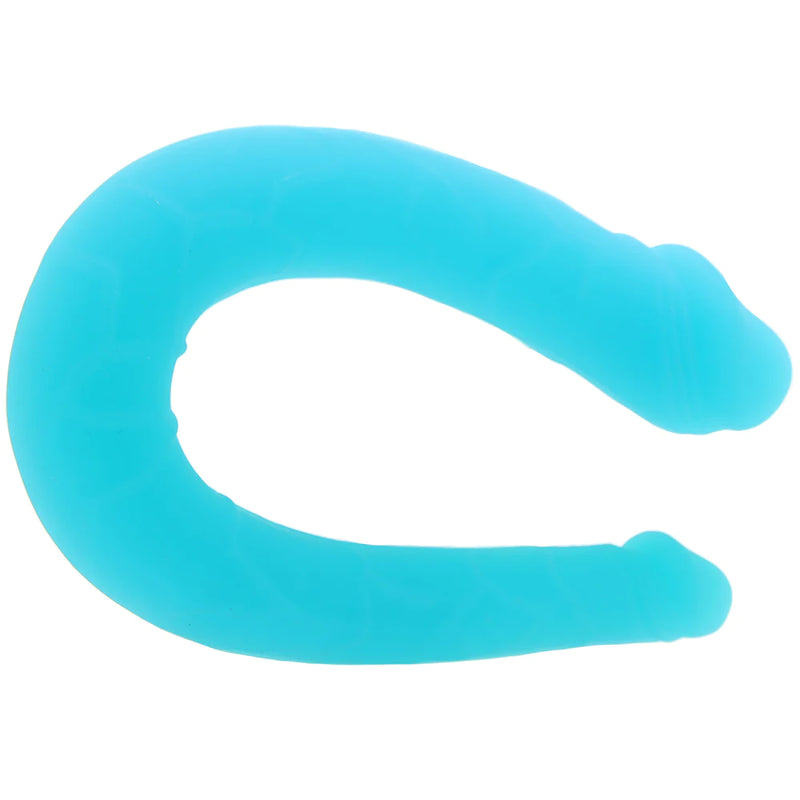 Silicone AC/DC Double Dildo In Teal