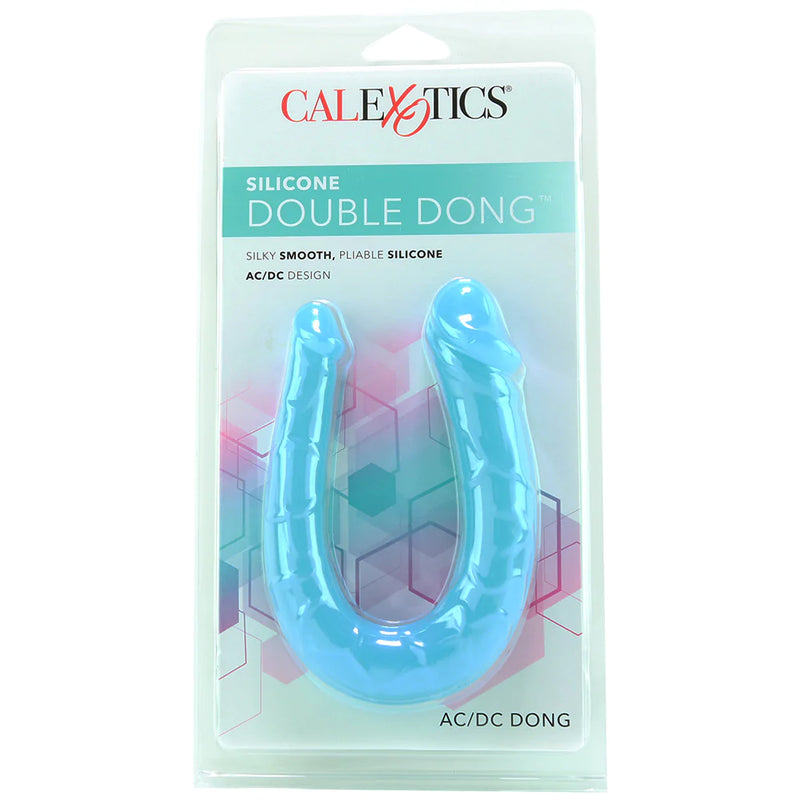 Silicone AC/DC Double Dildo In Teal